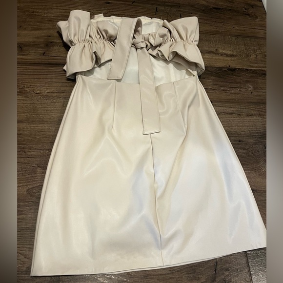 DO+BE Beige Ruffle Mini Dress - Picture 12 of 16